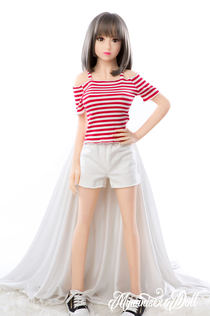 120-129cm(3.9-4.3ft) 125cm/4.1ft Best Cheap Mini Sex Doll with Small Tits-Doris 12