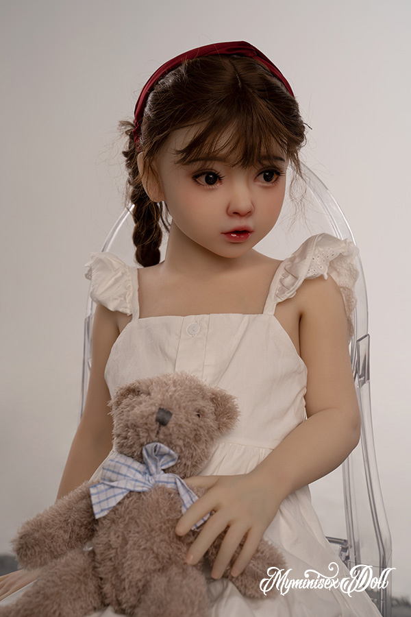 All Mini Dolls 110cm/3.6ft Lifelike Flat Chested Love Doll-Elaine 13