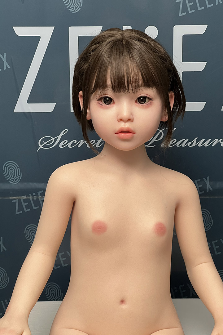 Flat Chested Sex Dolls 100cm/3.28ft Japanese Flat Chest Love Doll-Janice 19